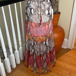 NWT Hale bob beautiful multi colored skirt